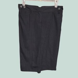 Club Monaco Black Pinstripe Pencil Skirt